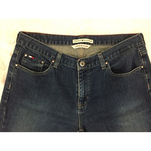 Tommy Hilfiger Jeans Women Size 12 Regular Low Rise Flare - Picture 5 of 10